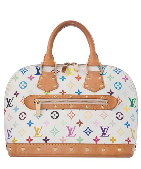 louis vuitton alma multicolor white|Louis Vuitton Alma bag monogram.